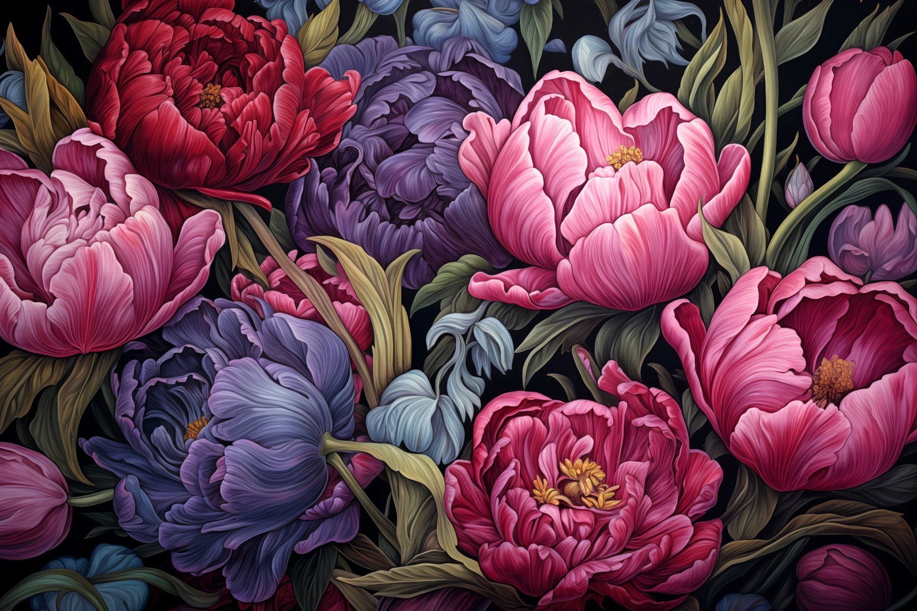 Vibrant blooms in striking colors Vibrant blooms in striking colors