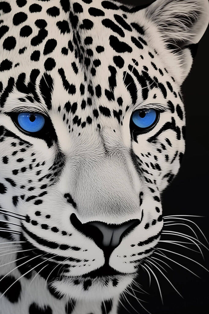 Striking beauty in black and white