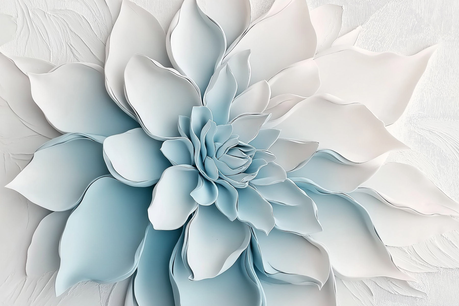 White flower made of paper