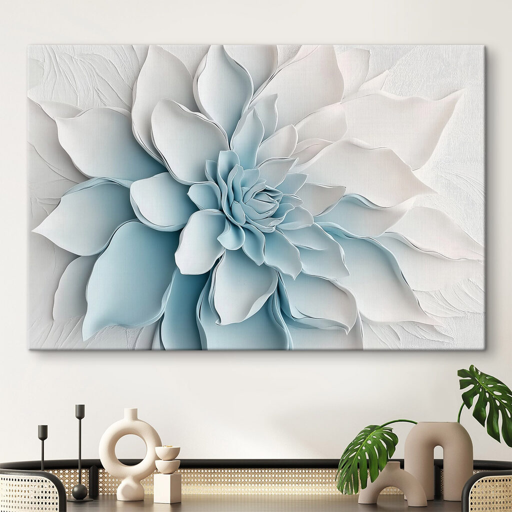 White flower made of paper