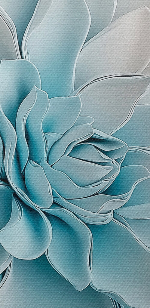 White flower made of paper