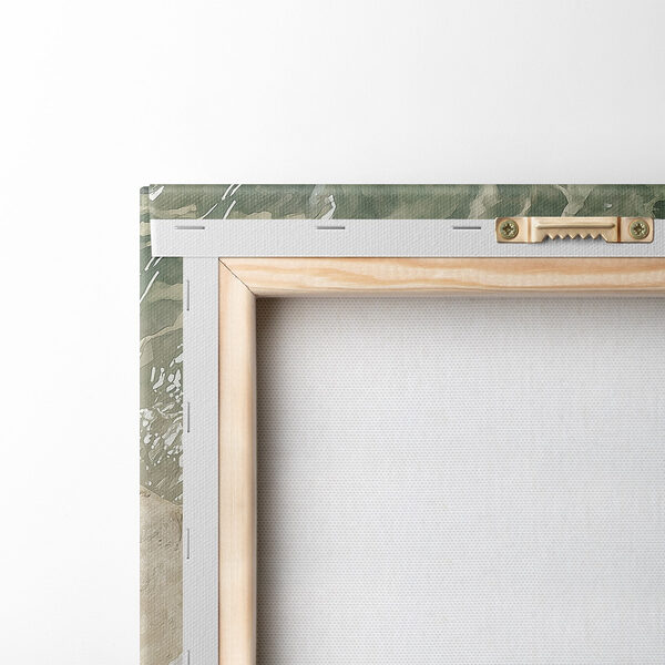 Picnic basket and glasses of wine on a rock by water