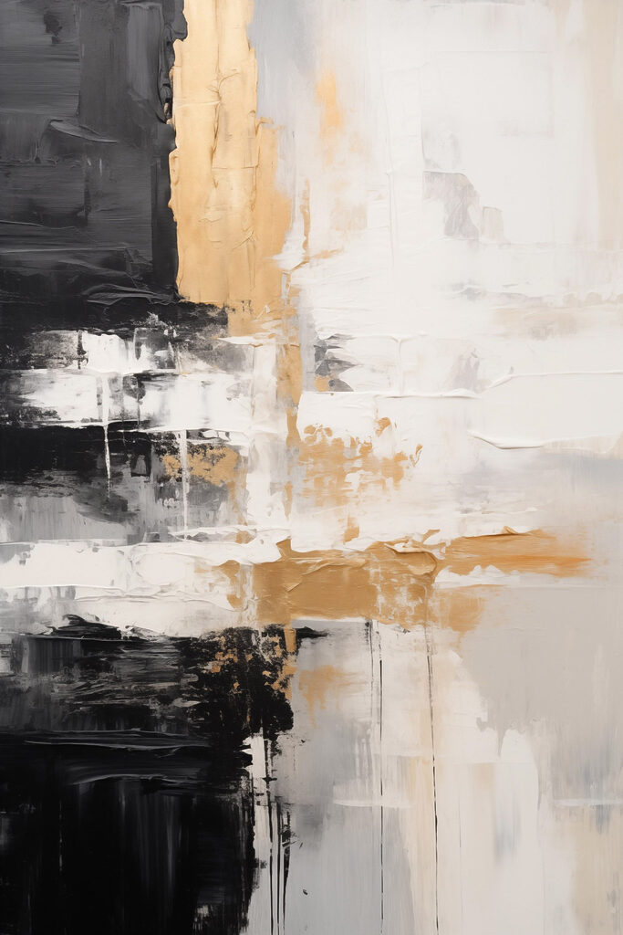 Black and white painting Black and white painting