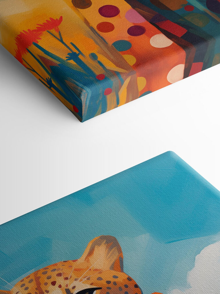 Cheetah wearing a scarf