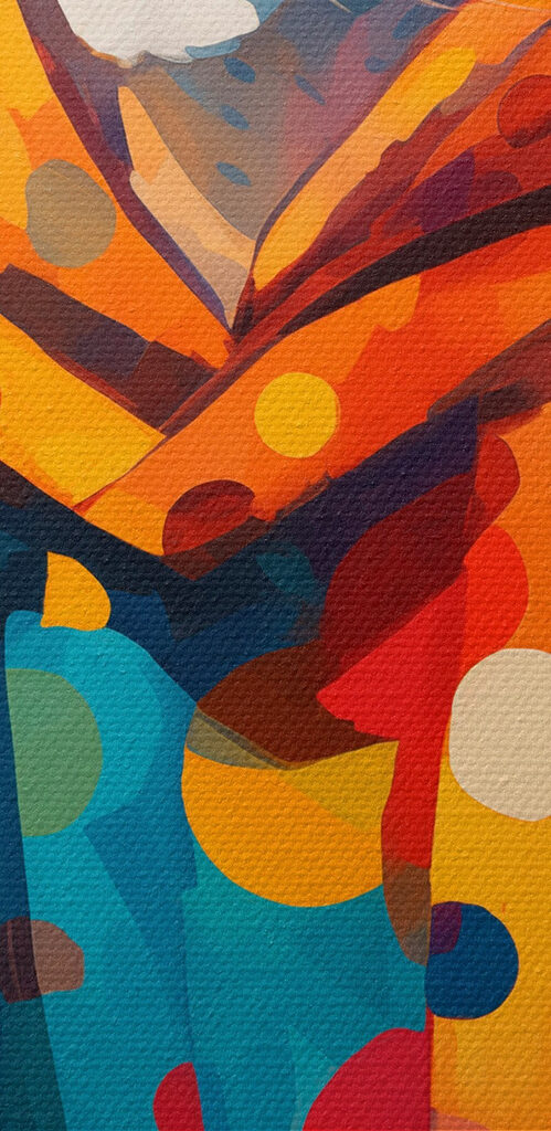 Cheetah wearing a scarf