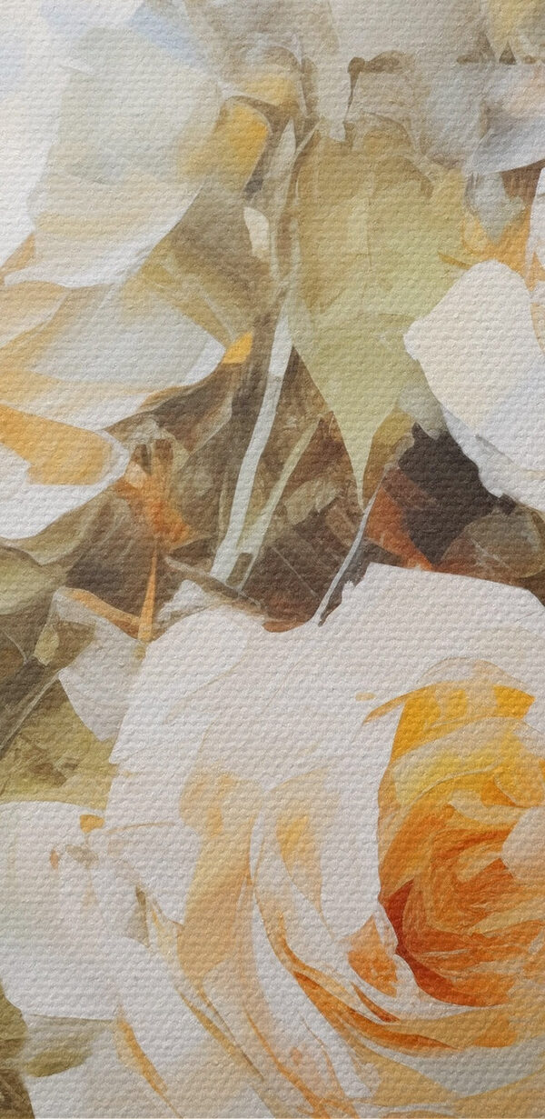 Painting of white roses
