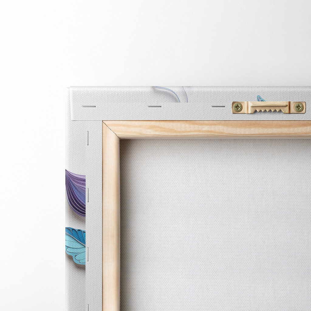 Blue and white flowers