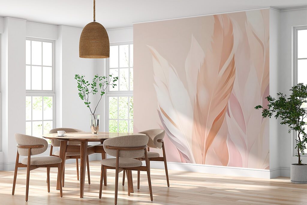 Soft hues of delicate feathers