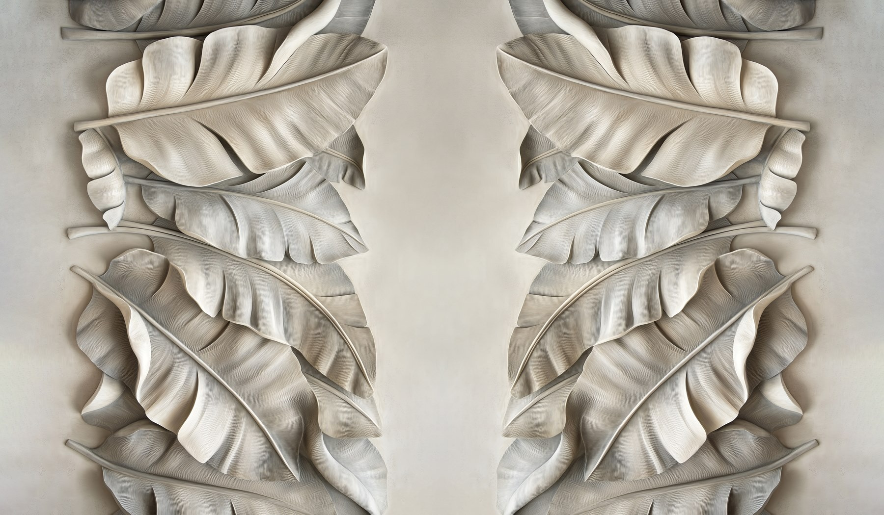 Textured leaves in gentle arrangement Textured leaves in gentle arrangement