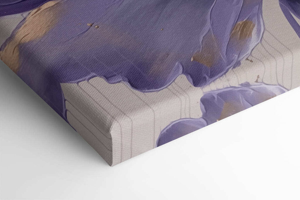 Painting of a purple flower