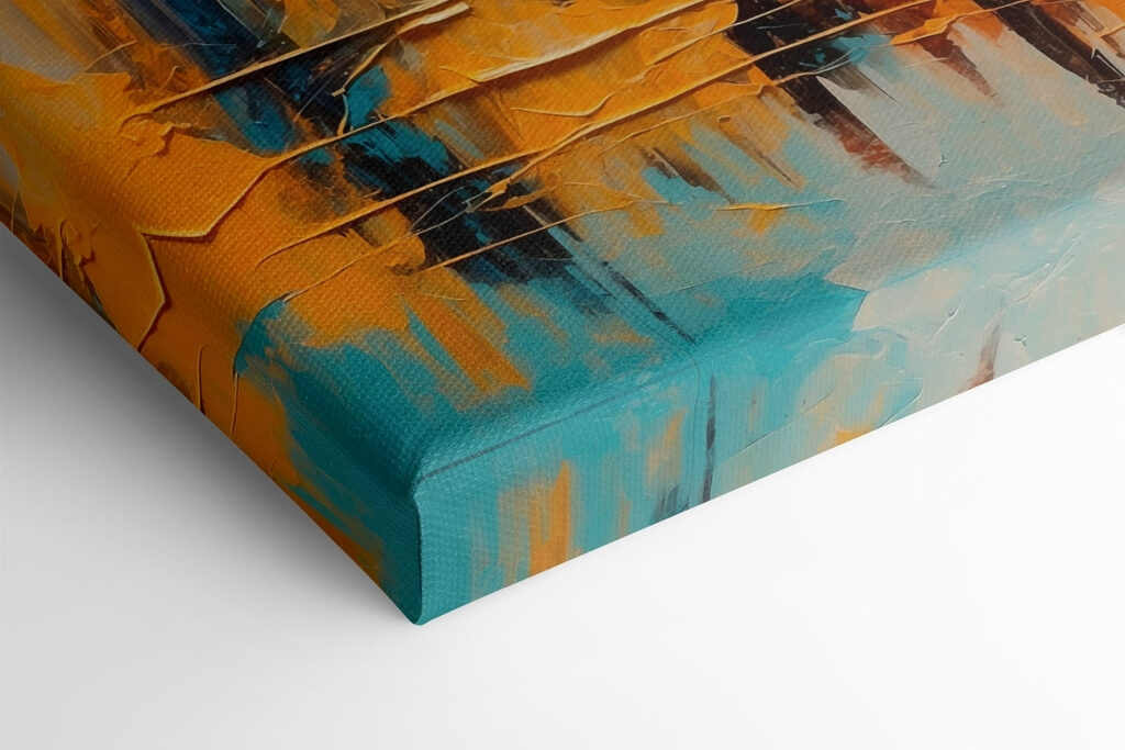 Painting of a city Painting of a city