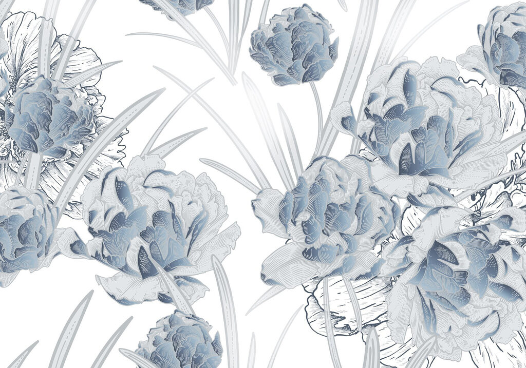 Delicate blooms in soft hues