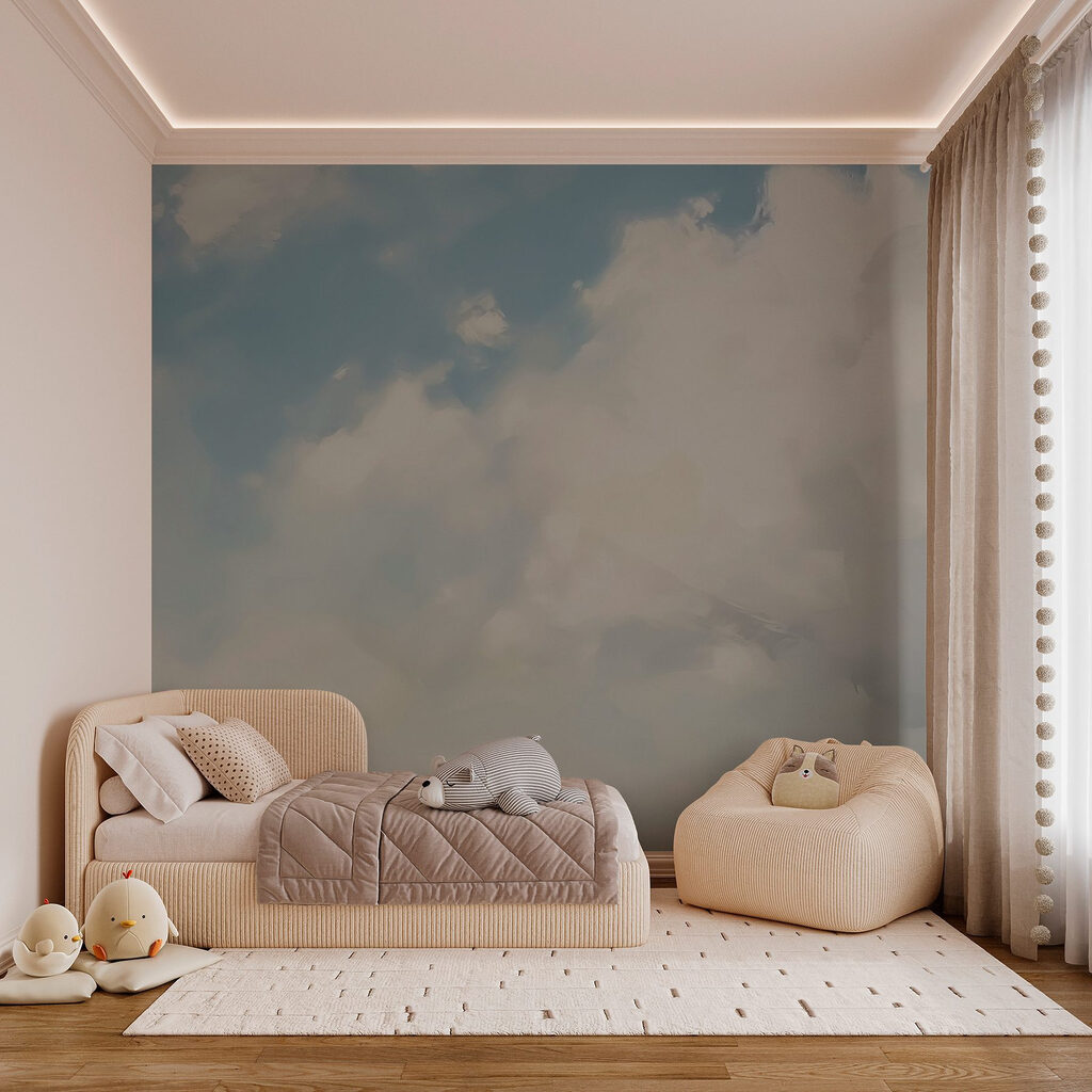 Blue sky with white clouds