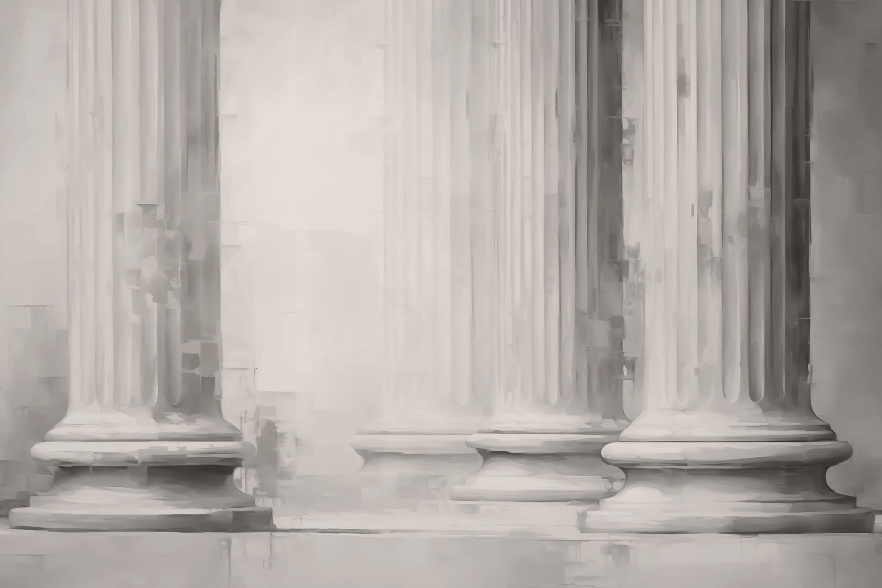 Group of pillars with columns