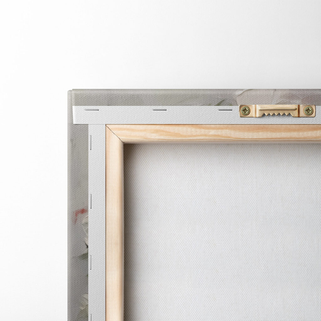 Painting of flowers in a bucket