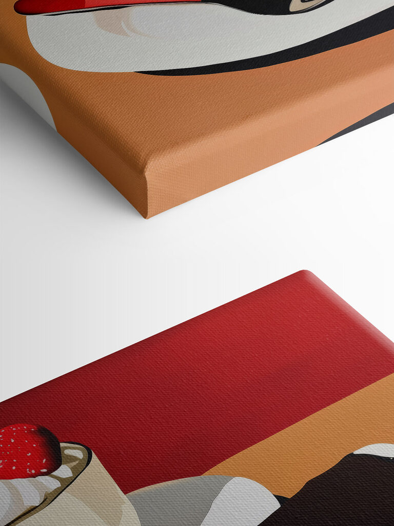 Piece of cake and a cup of coffee