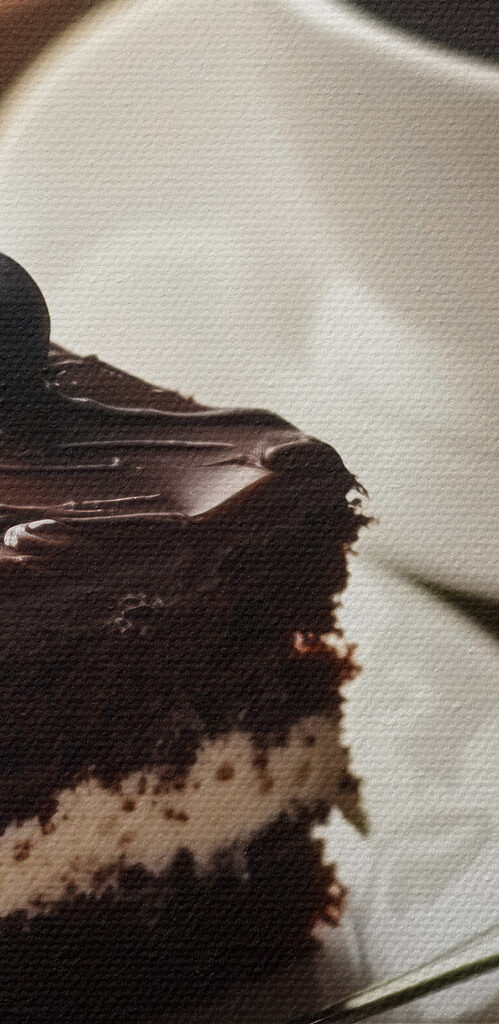 Piece of cake and a cup of coffee