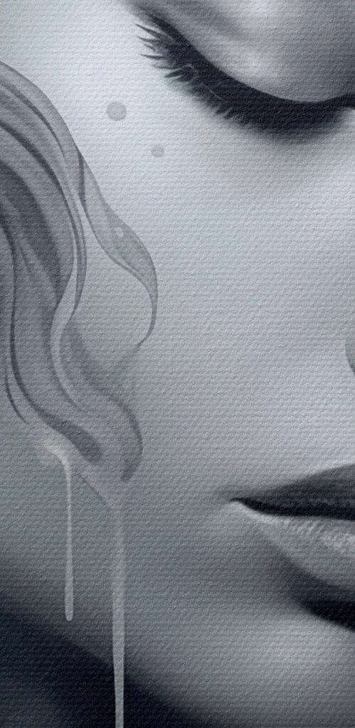 Woman with long hair and flowing hair Woman with long hair and flowing hair