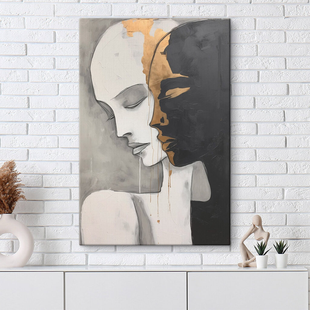 Painting of a man and woman