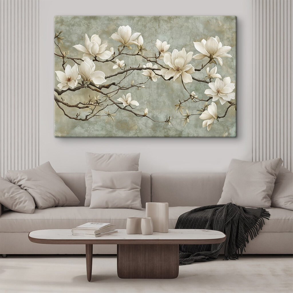 White flowers on a branch White flowers on a branch