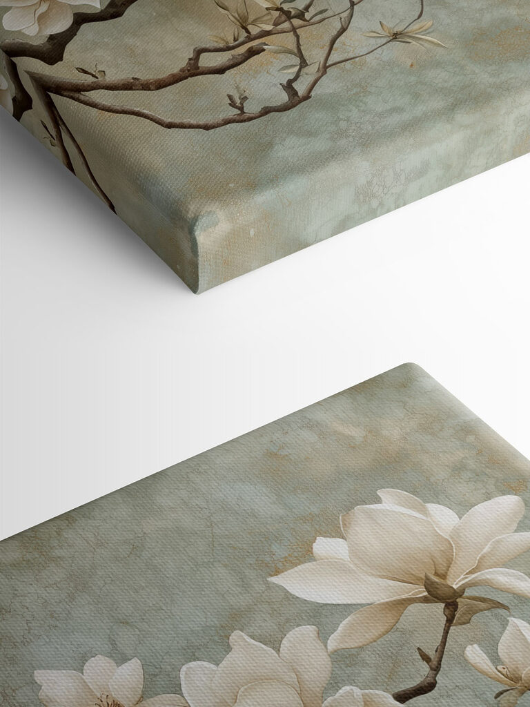 White flowers on a branch White flowers on a branch