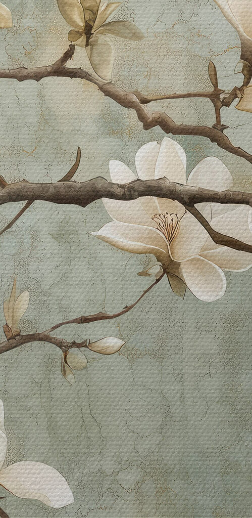 White flowers on a branch White flowers on a branch