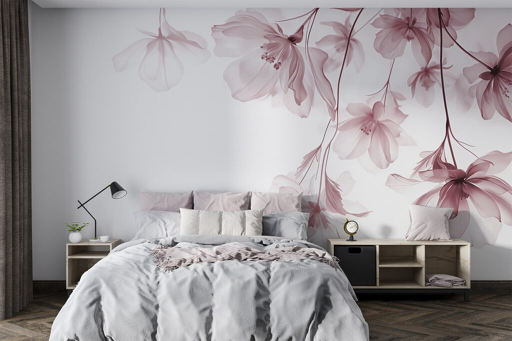 Delicate blooms against soft background