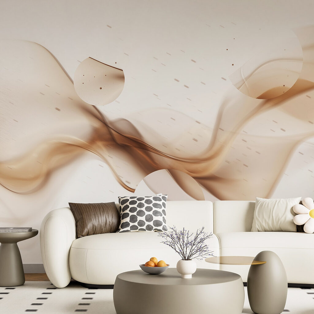 Brown smoke and circles