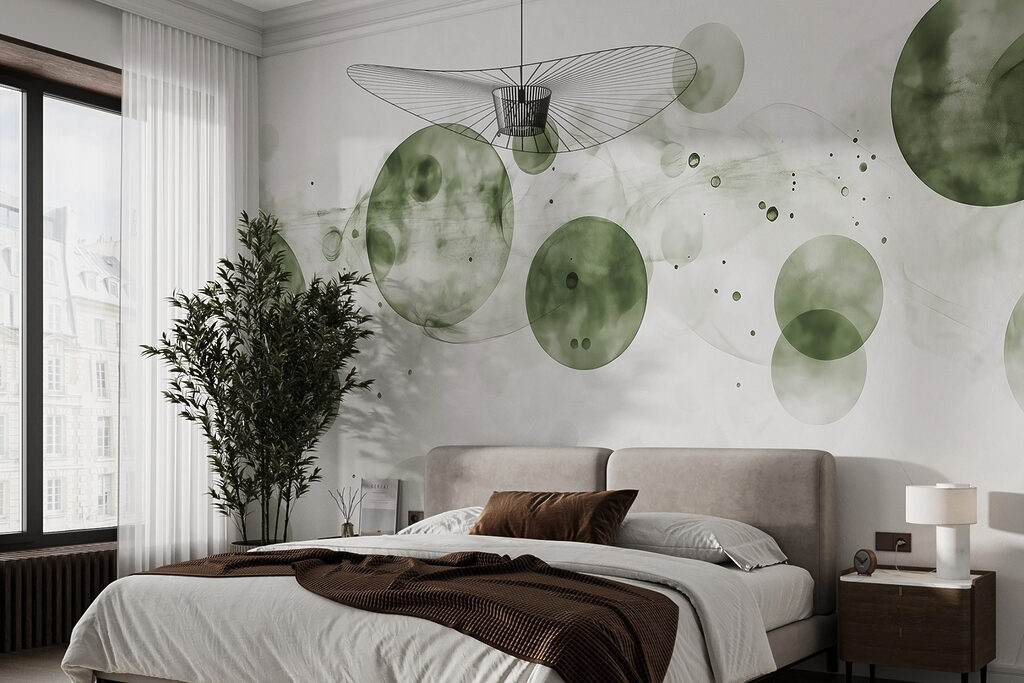 Group of circles with smoke