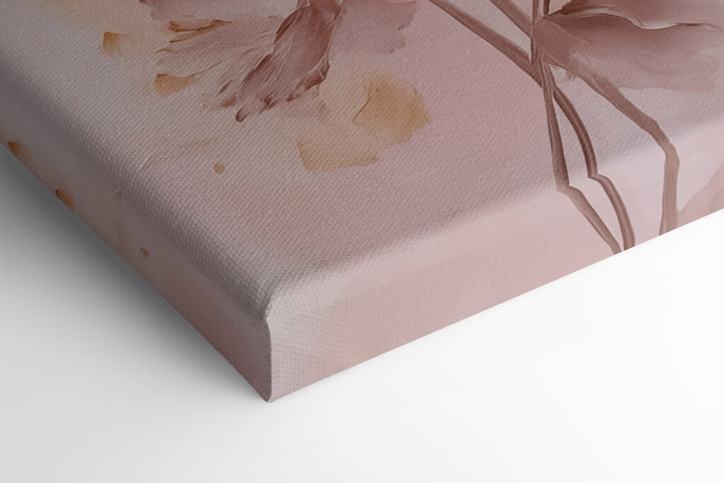 Painting of flowers on a wall