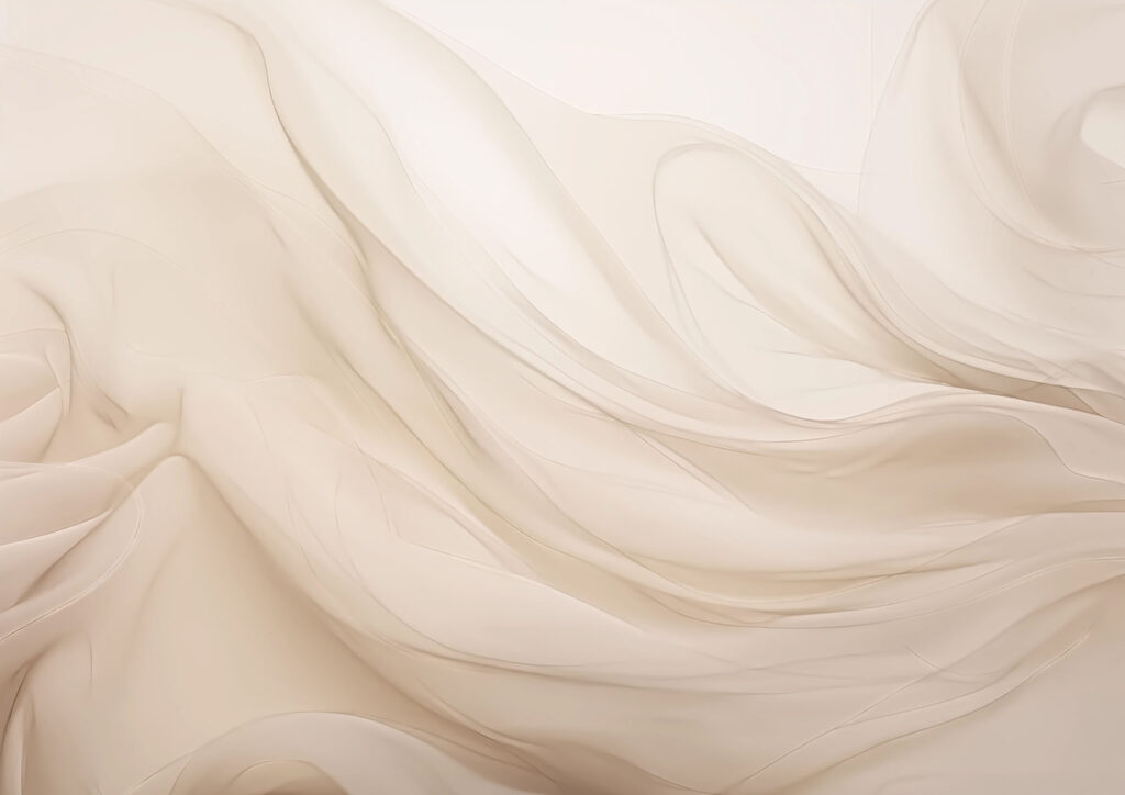 Soft waves of delicate fabric
