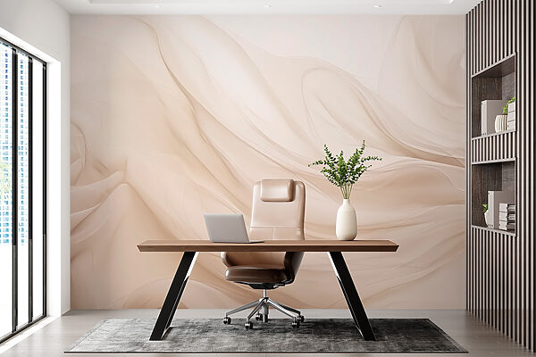 Soft waves of delicate fabric