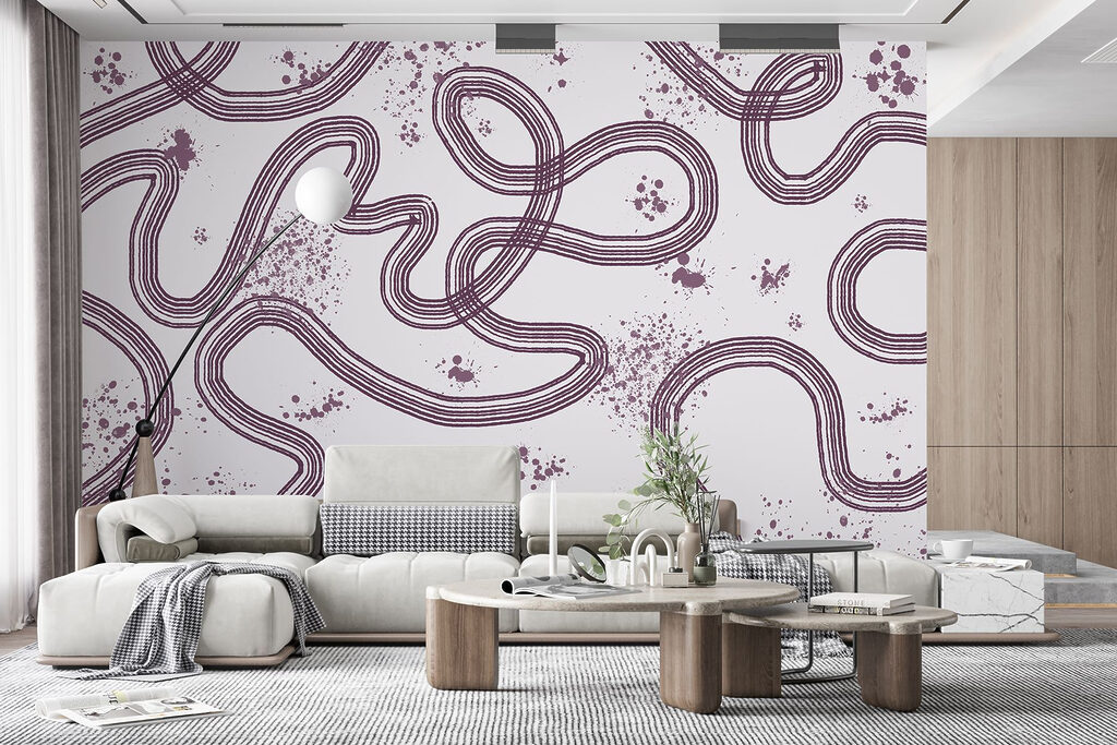 Pattern of lines and spots