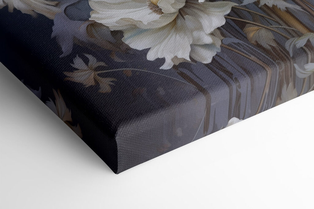 Painting of white flowers