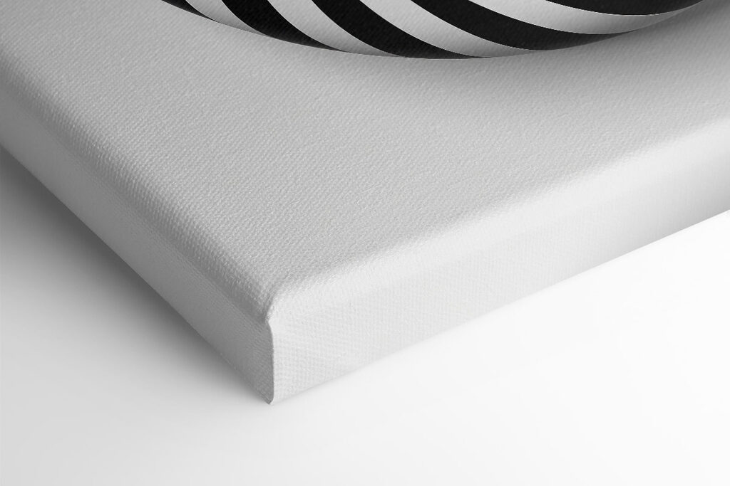 Black and white swirly object