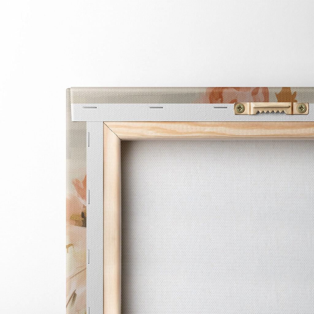 Painting of a woman with flowers on her head