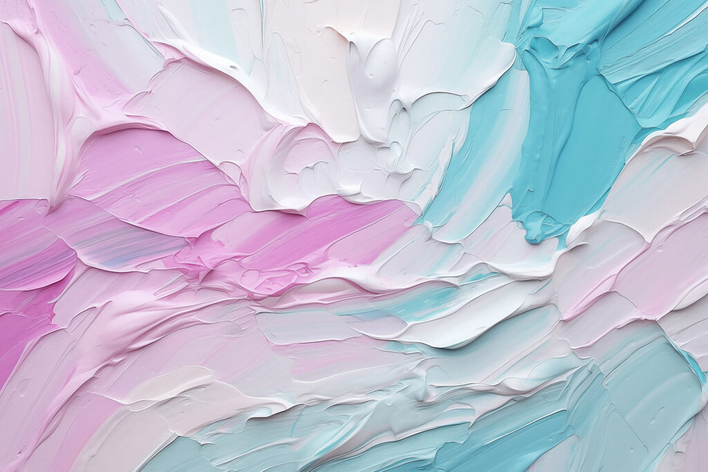 Soft hues blend in gentle waves Soft hues blend in gentle waves