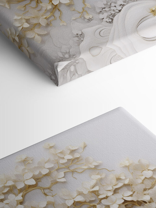 Tree with white leaves and flowers