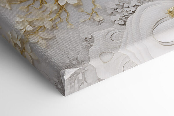 Tree with white leaves and flowers