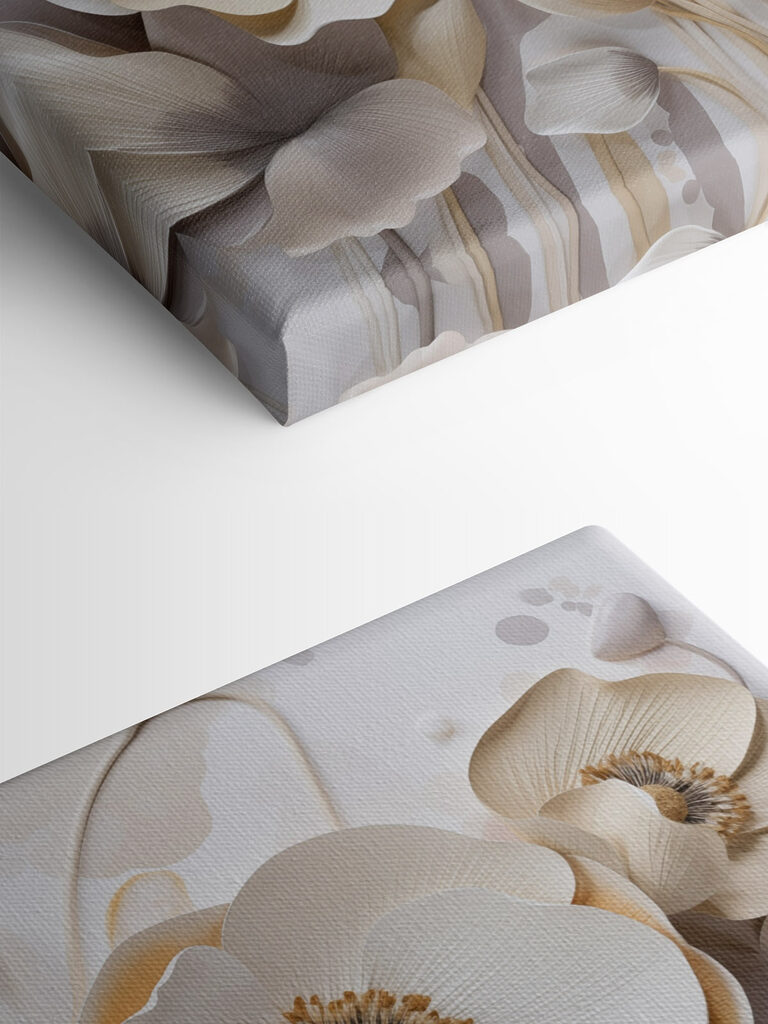 Delicate blooms in soft pastel tones