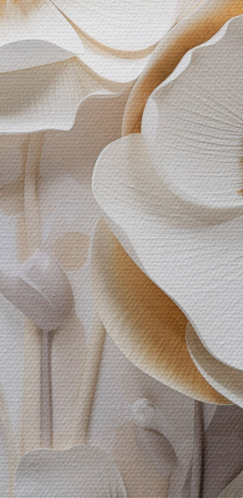 Delicate blooms in soft pastel tones