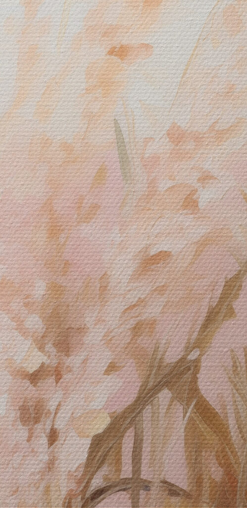 Painting of a field of wheat