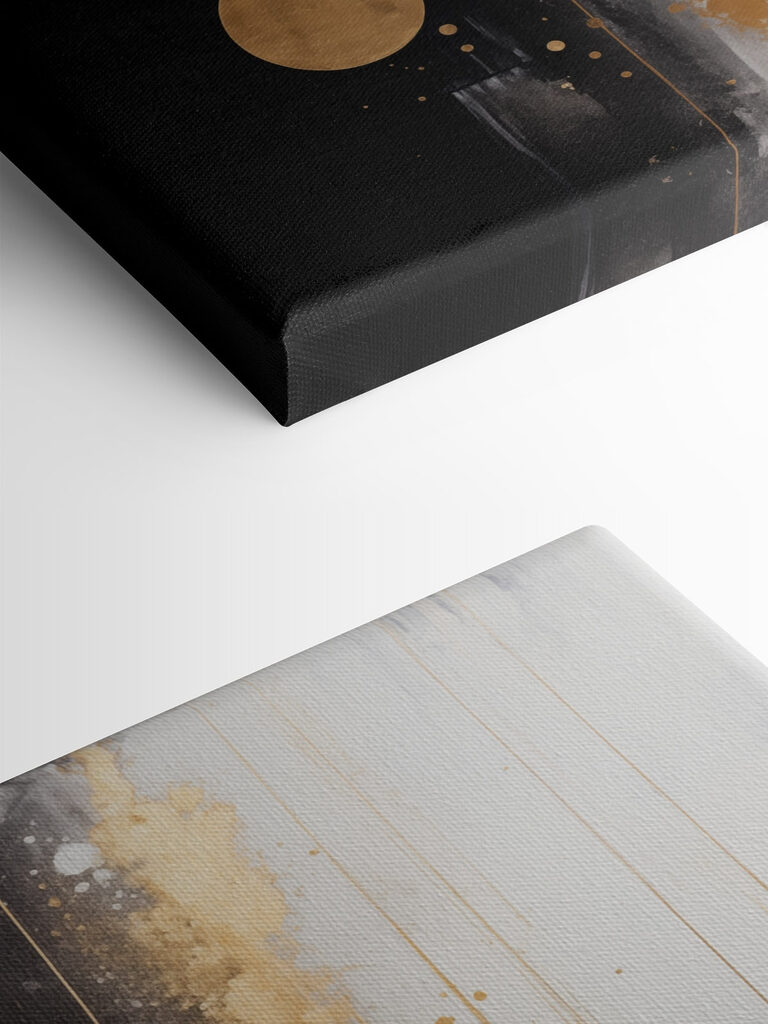 Painting of circles and lines