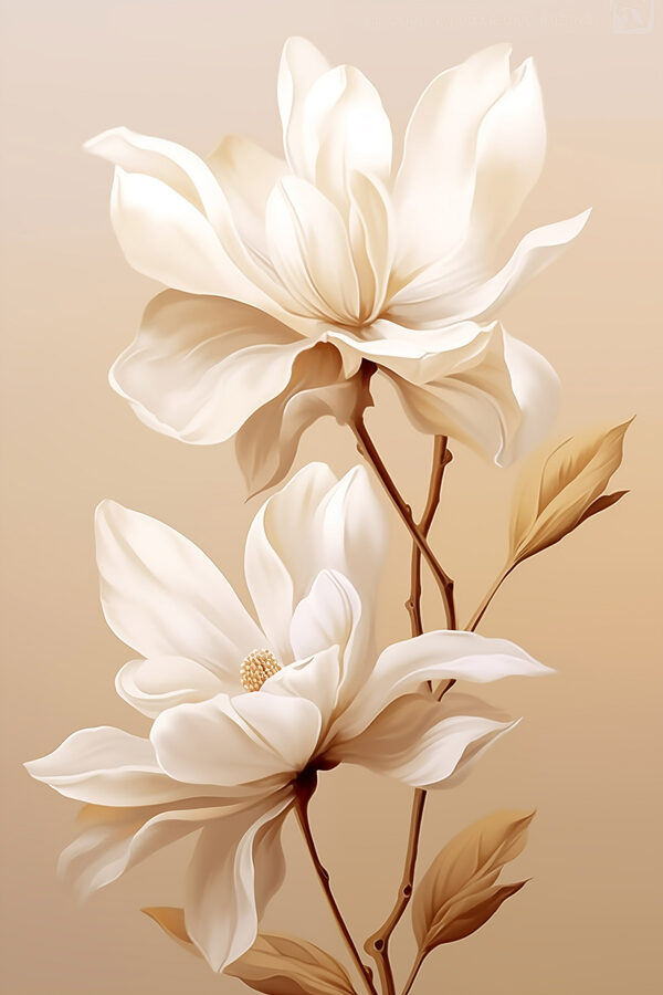 Soft blooms in muted tones Soft blooms in muted tones