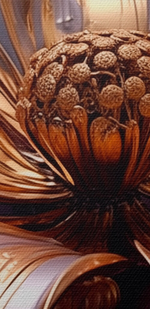 Beautiful flower with flowing petals