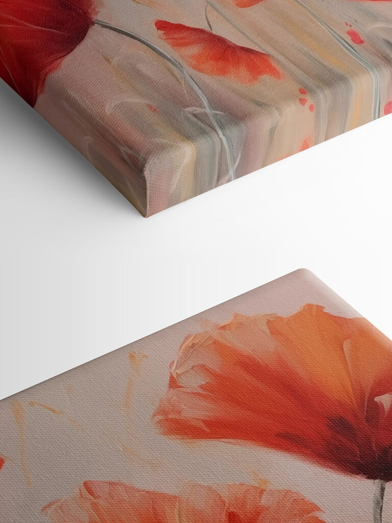 Painting of red flowers