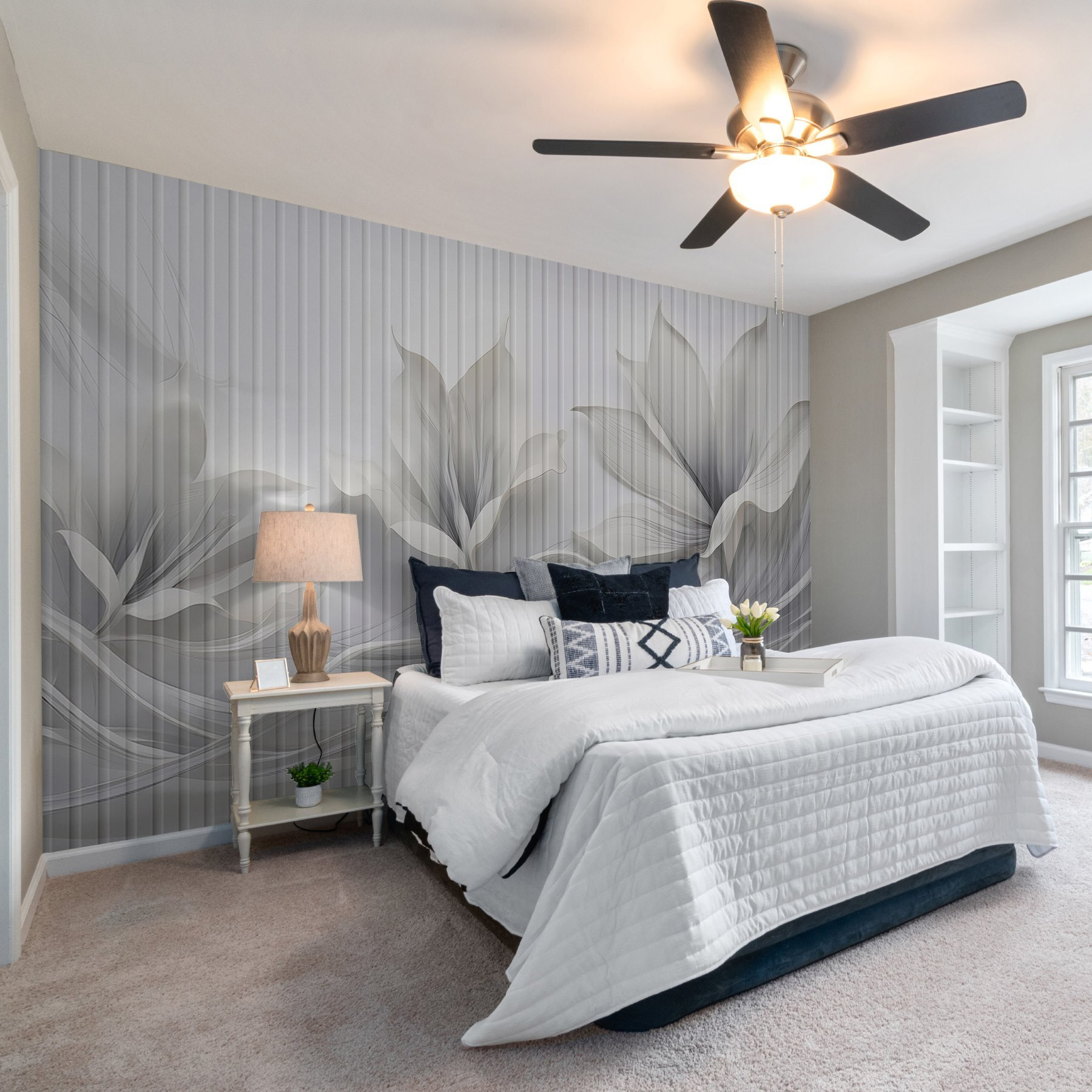 Elegant floral design with flowing patterns Elegant floral design with flowing patterns