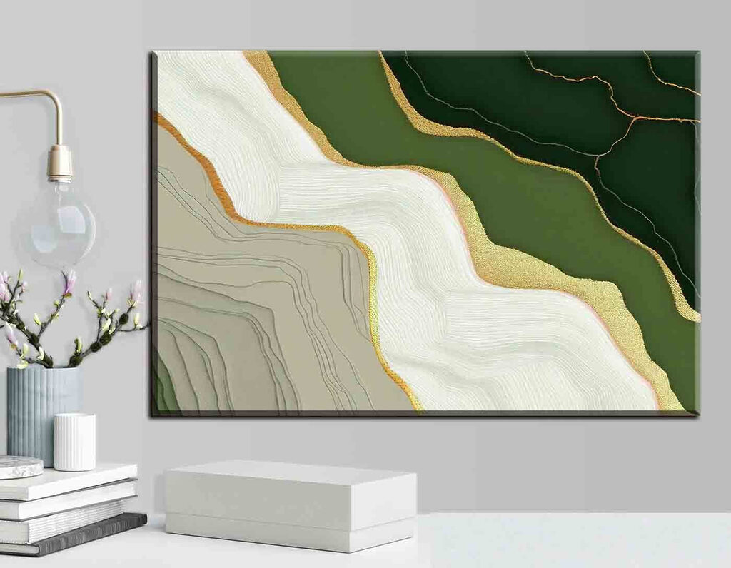 Fluid patterns in earthy tones