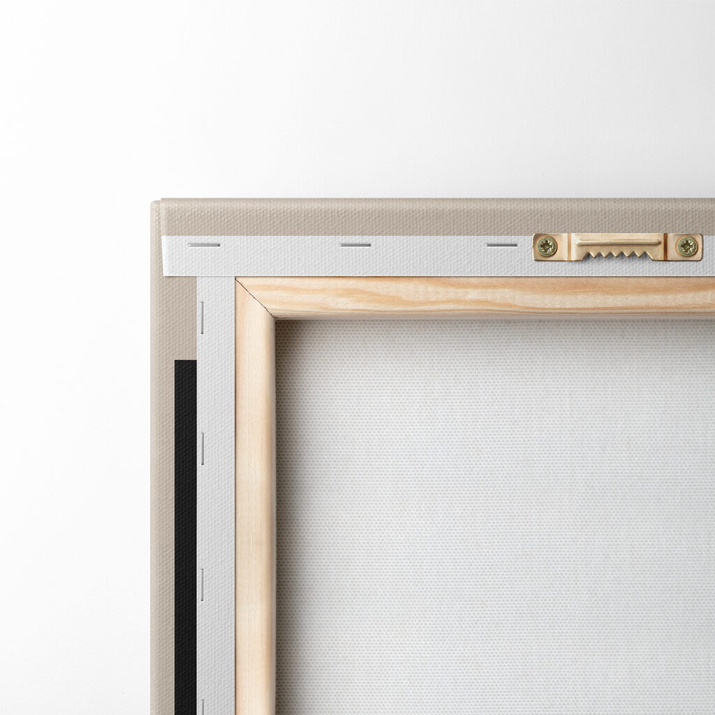 Black and orange geometric shapes