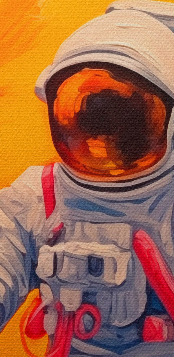 Astronauta trzymający balon Astronauta trzymający balon
